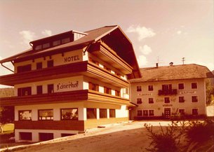 Hotel Lanerhof with traditional architecture in sunny surroundings